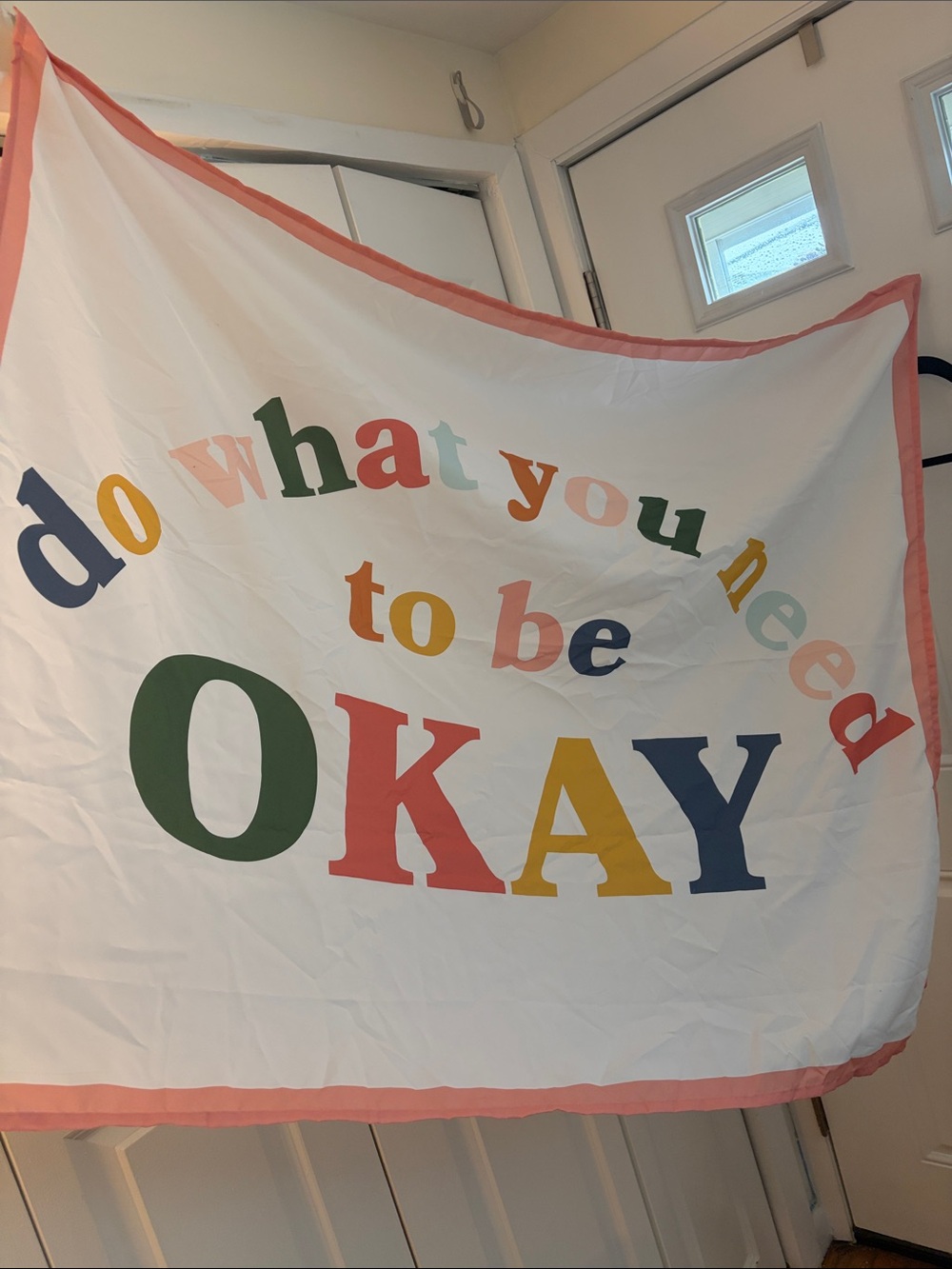 Kids Motivational Wall Hanging - 'OKAY' Multicolor